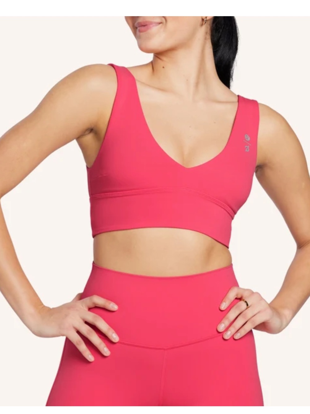 lululemon athletica Align V-Neck Bra in Bright Pink